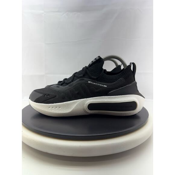 Under Armour Shoes - Under Armour GS Phantom 4 Sz 6Y Womens 7.5 Black White Running Shoes 3027709-002